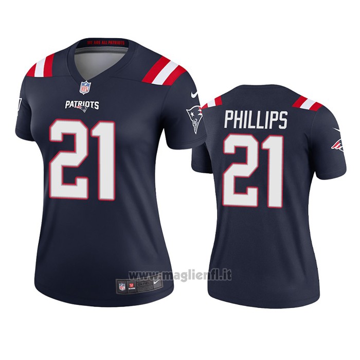 Maglia NFL Legend Donna New England Patriots Adrian Phillips Blu